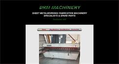 Desktop Screenshot of drmmachinery.co.uk